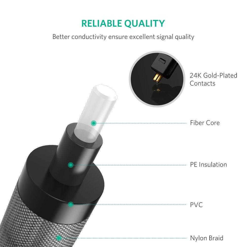 Cáp Optical Audio quang Ugreen 10540 dài 2m (Optical-Bạc)