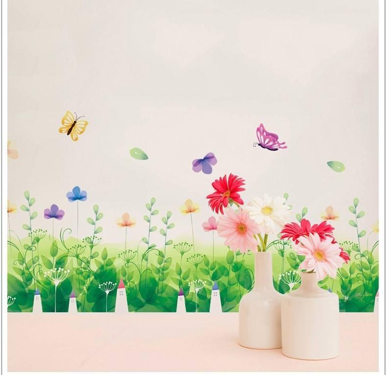 [HCM]DECAL DÁN CHÂN TƯỜNG HOA GIAI NHÂN