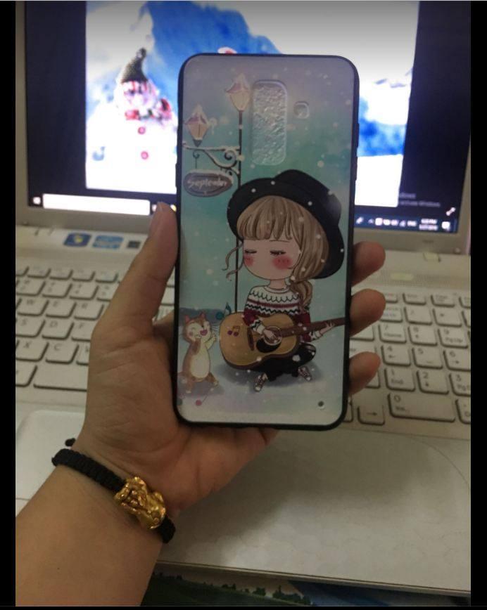 Ốp lưng thời trang in hình cho Samsung Galaxy A6 Plus