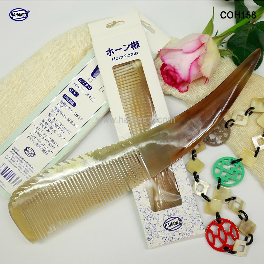 Chiếc Lược sừng khủng nhất - làm từ nửa chiếc sừng bò Châu Phi (Size:XXL-23-30cm) - COH158 - HAHANCO