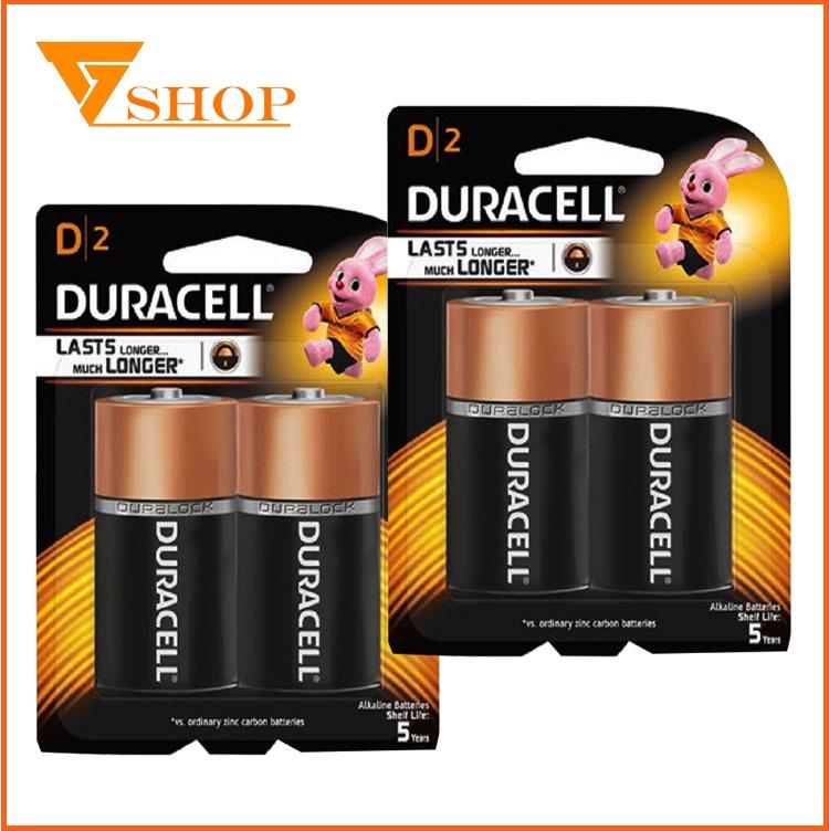 Combo 5 vỉ Pin đại D Duracell Alkaline (1 vỉ 2 viên)
