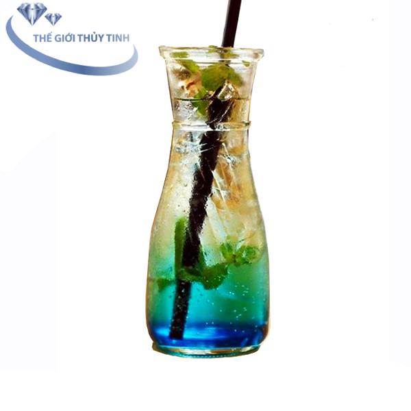 [HCM]LY THỦY TINH EO UỐNG SINH TỐ 500ML