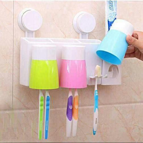 Dụng cụ nhả kem đánh răng tự động kèm 3 cốc
