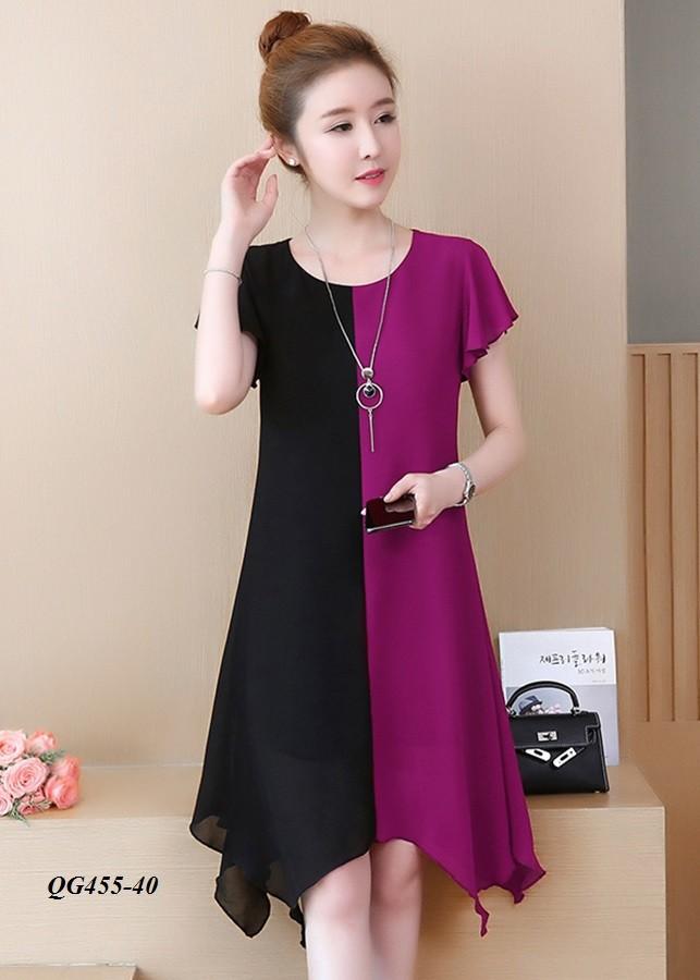 ĐẦM SUÔNG PHỐI MÀU - SIZE S-6XL