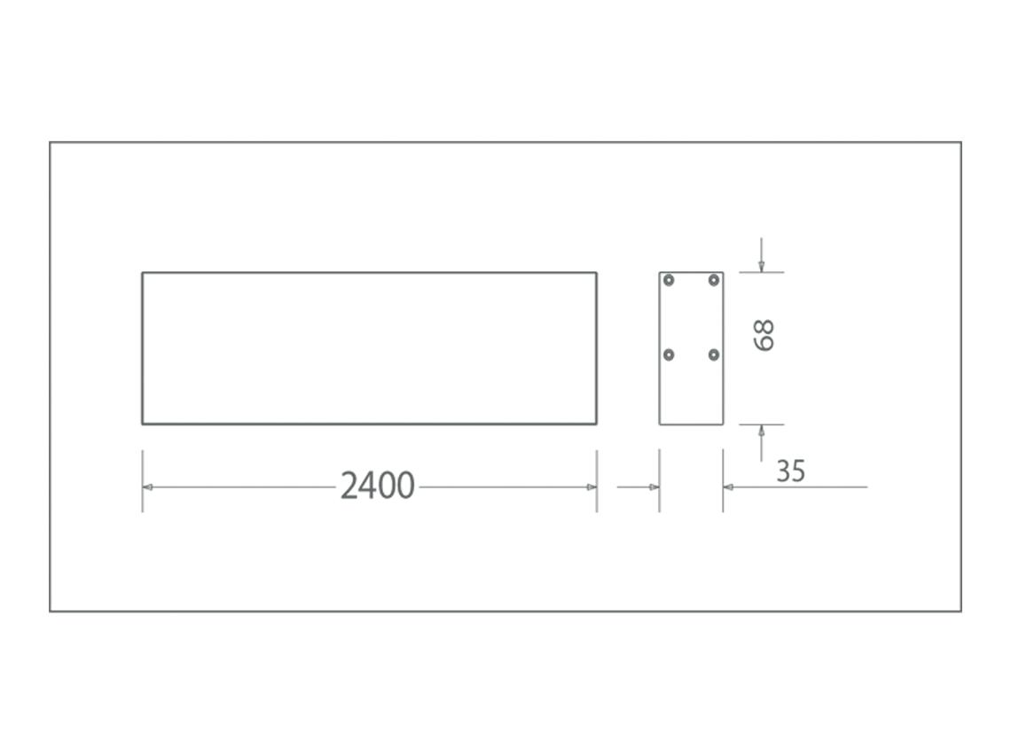 Đèn LED Thanh Treo (2400x35x67) MLL474-048WS658LB6/MLL474-048WS408LB6/MLL474-048WS278LB6