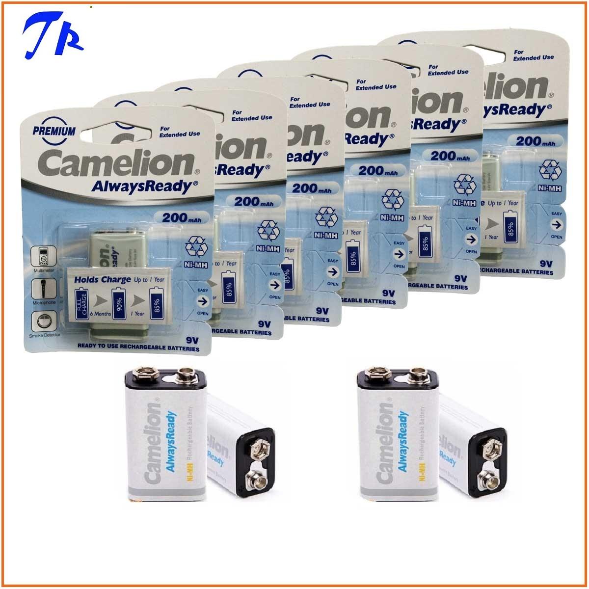[HCM]2 viên Pin sạc 9V Camelion 200mah ( pin vuông )