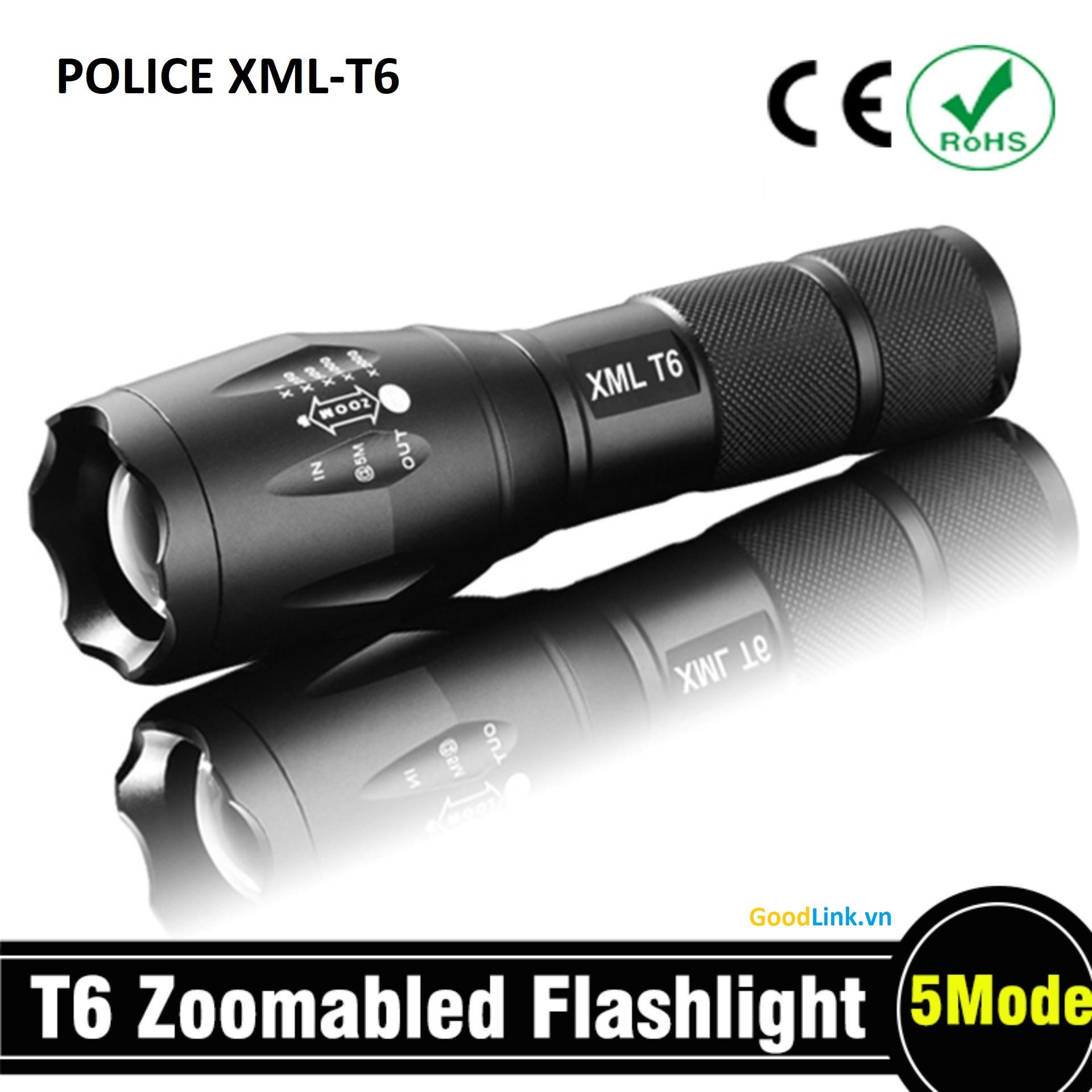 Đèn pin siêu sáng Police XML-T6 ( MADE IN JAPAN )