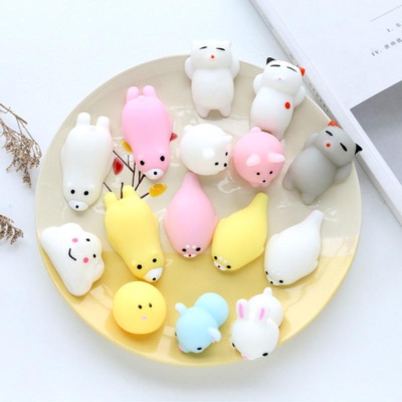 Bộ 16 Squishy Mochi Hình Thú Cute Dễ Thương ( Có Hộp Đựng Riêng Từng Con )