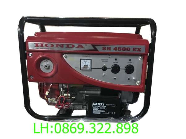 Máy phát điện Honda SH4500E AVR(new) 3.5kw chạy xăng đề