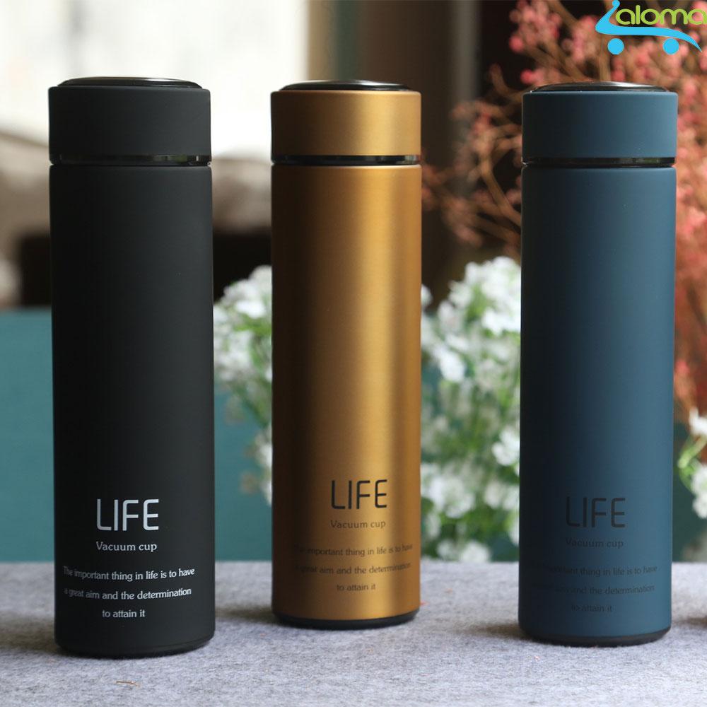 500ml hot and cold water bottle, 304 ml stainless steel high-grade thermos bottle 500ml water bottle cute water bottle