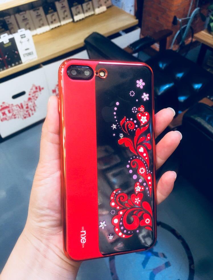 [HCM]Ốp lưng iPhone X hoa văn đính đá mẫu mới 2018