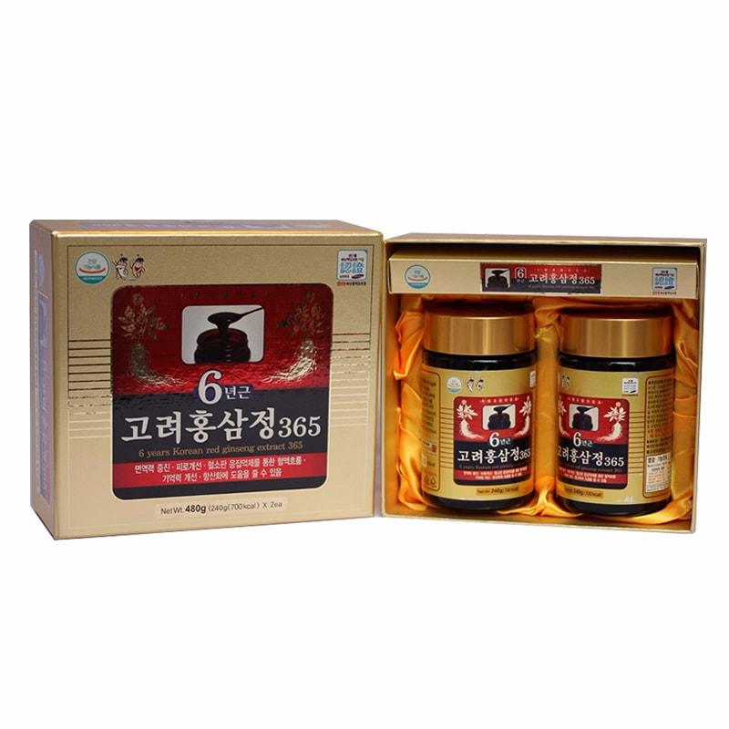[HCM]Cao hồng sâm 6 năm tuổi 365 Hàn Quốc (Hộp 2 lọ)