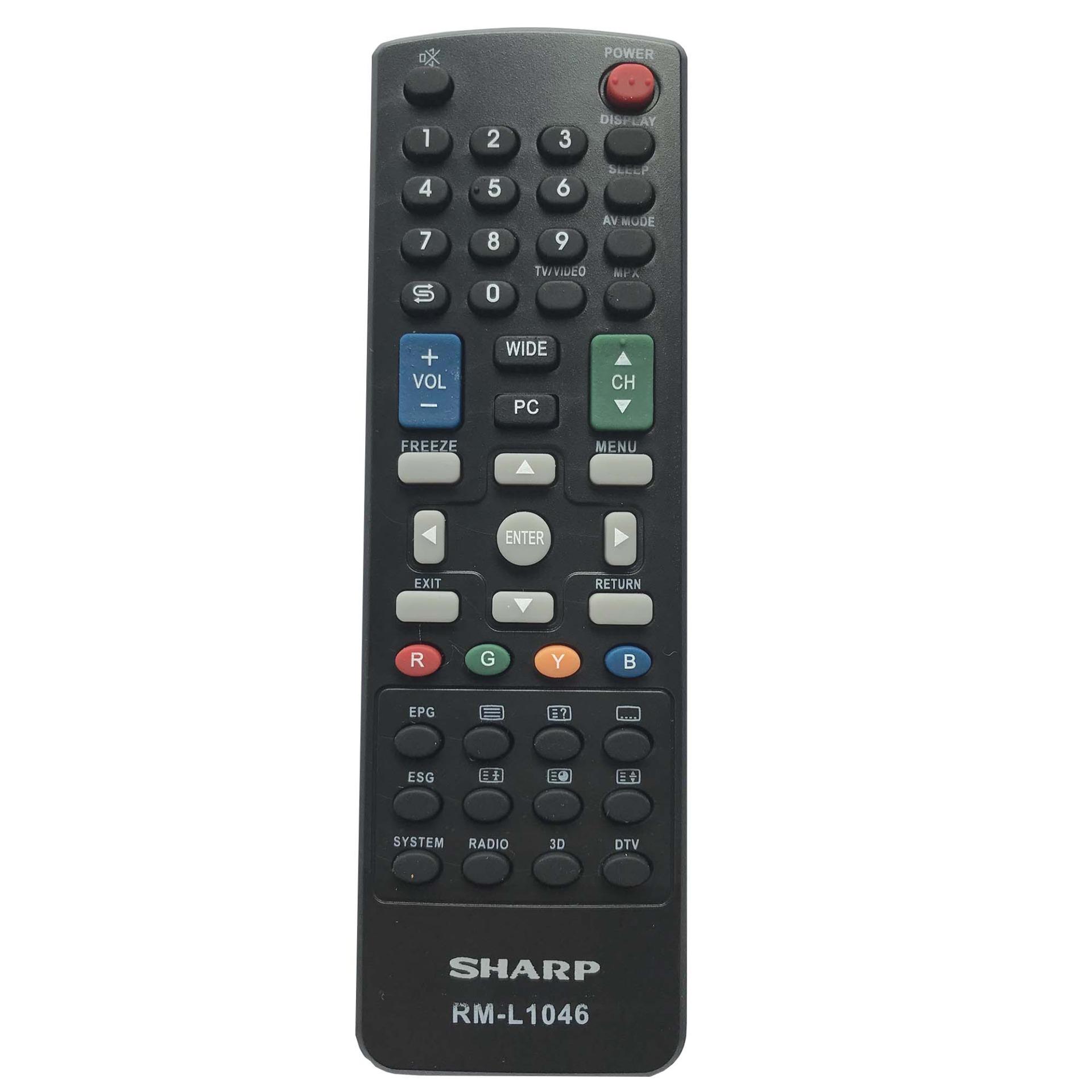 Điều khiển tivi Sharp RM-L1046 (đen)