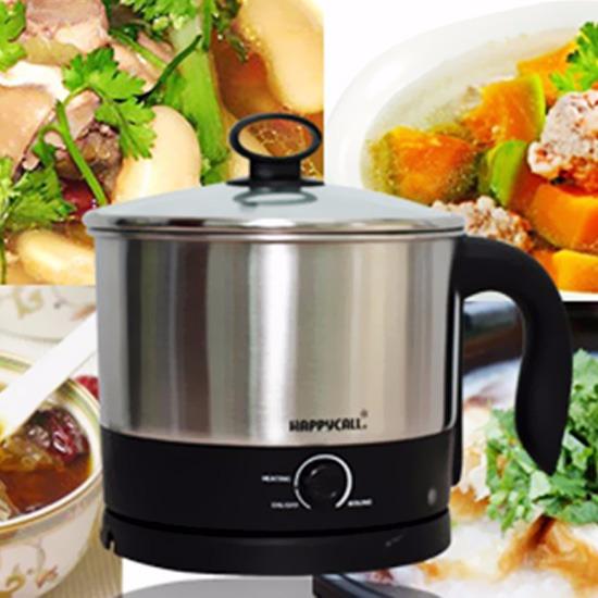 Nồi Điện Siêu Tốc Đa Năng INOX Happycall 1,5lit ( Nấu mỳ, đun nước, ăn lẩu mini.....)