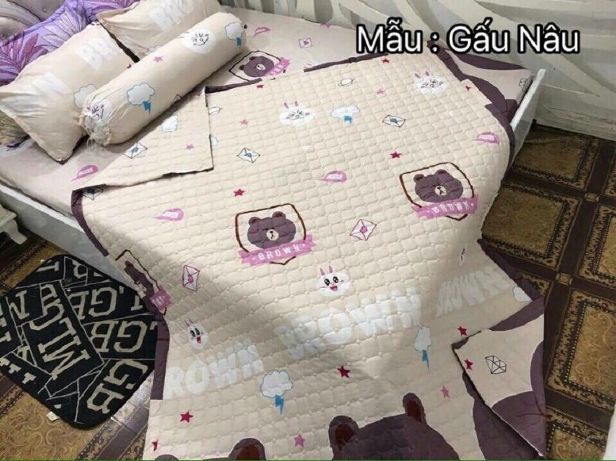 Bộ ga gối mẫu ba con gấu