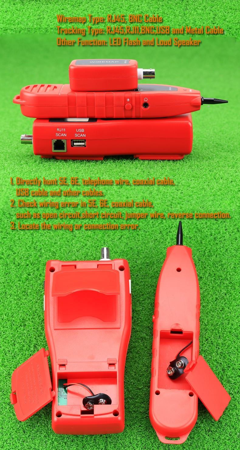 Máy kiểm tra cáp mạng đa năng Noyafa NF-308 (Đỏ)