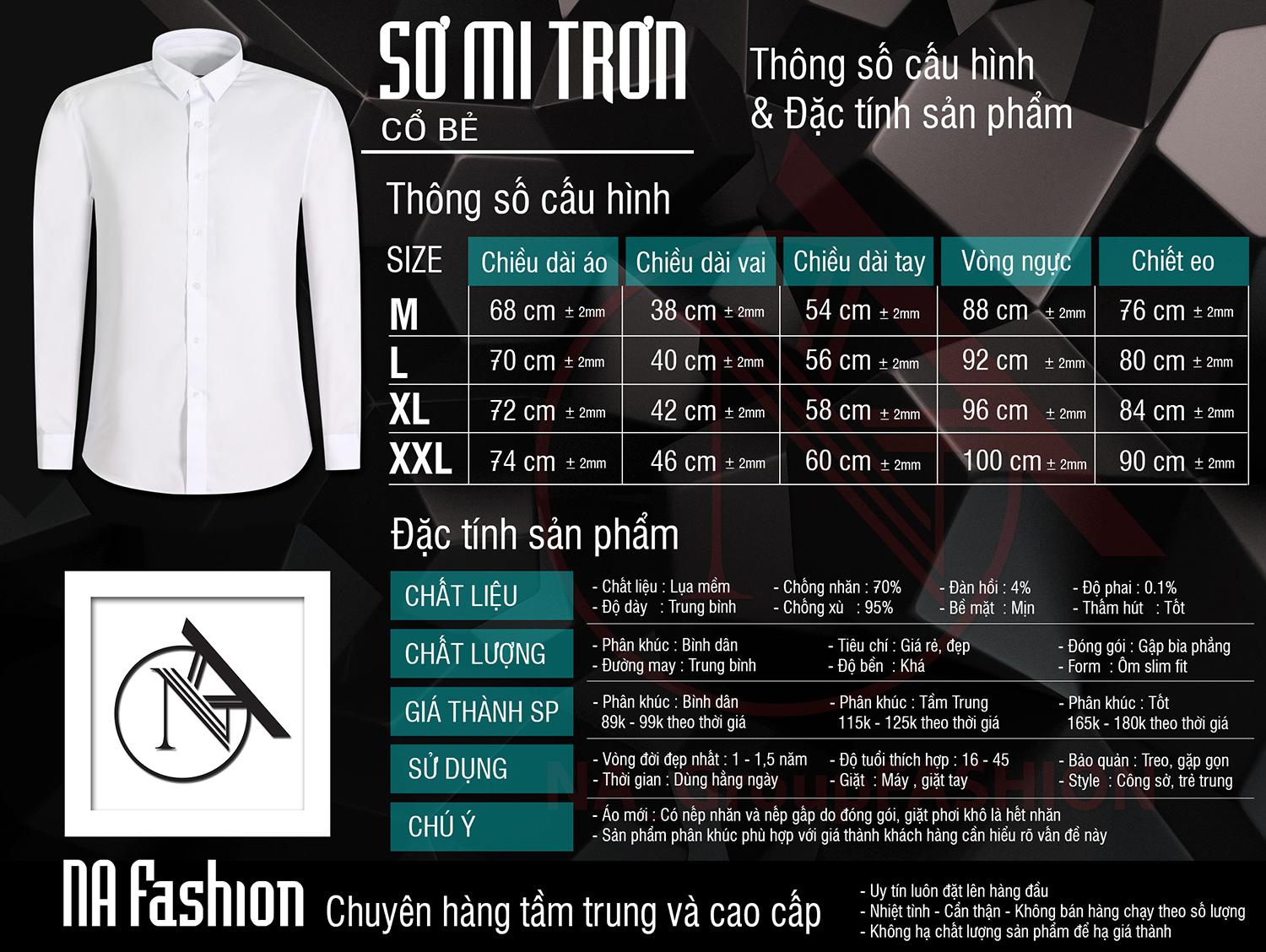 Sơ mi nam đen dài tay, chất lụa mềm mịn mát, chống nhăn