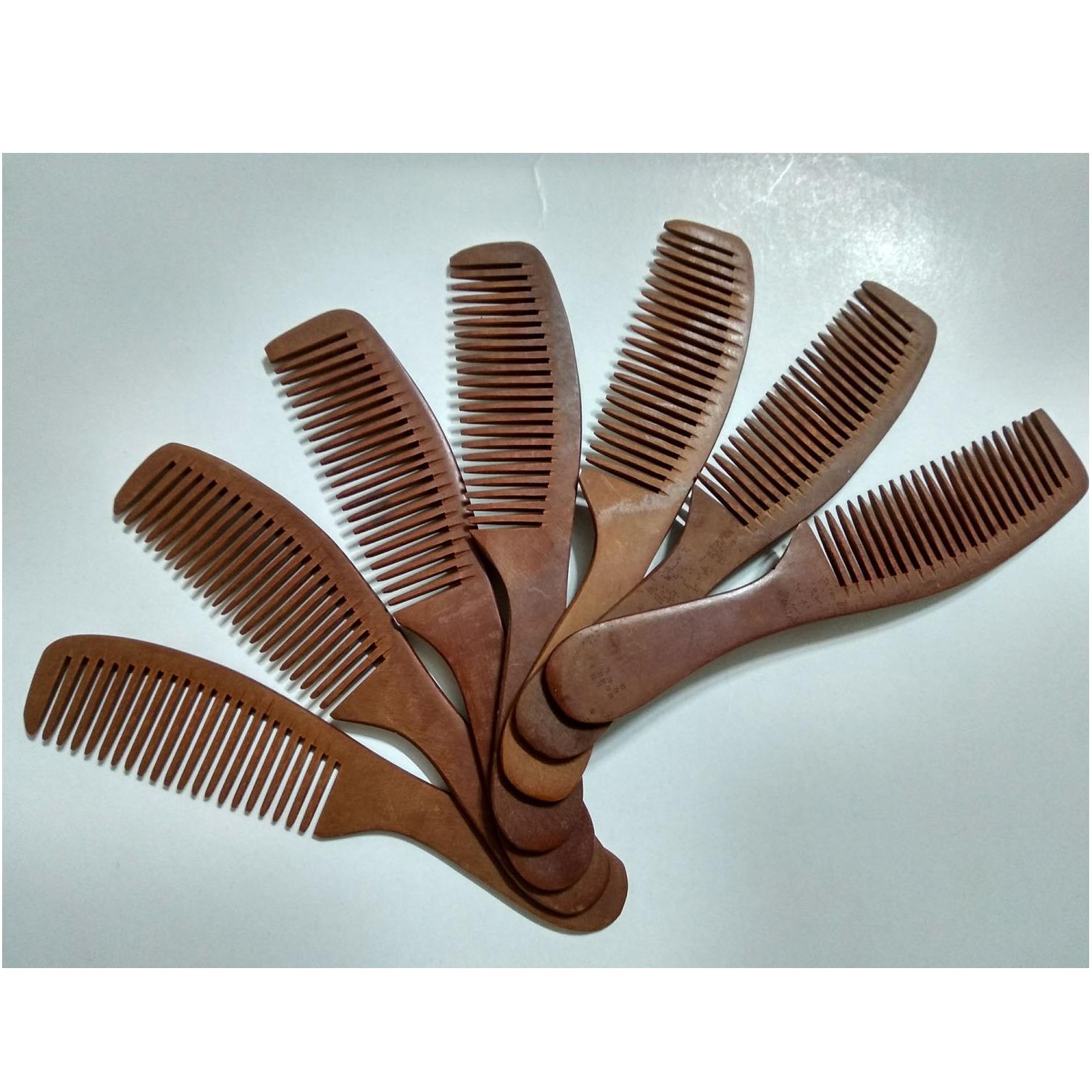 Lược bầu chải đầu bằng gỗ phíp - Small Size 14cm