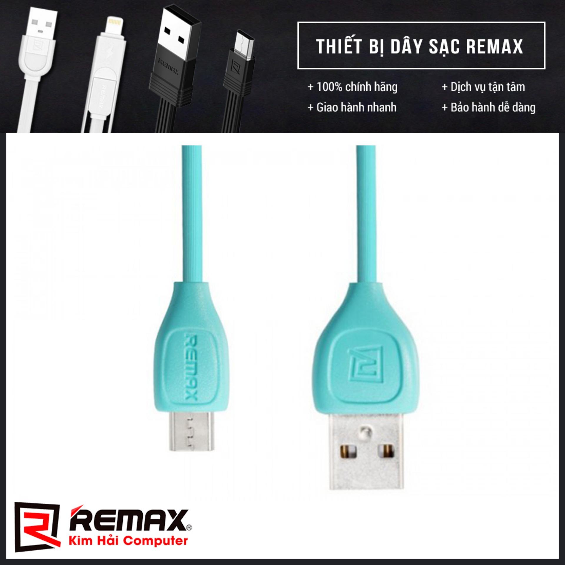 CÁP SẠC ANDROID REMAX RC-050M (Xanh) - Kim Hải Computer