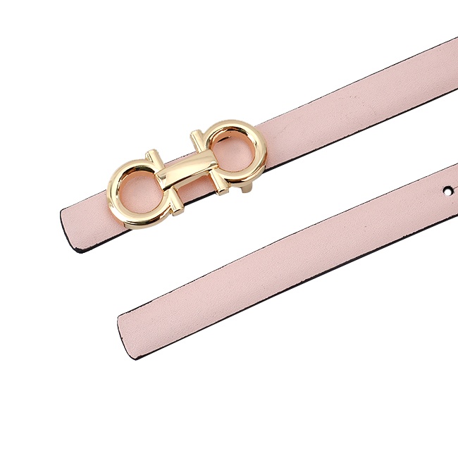 Thắt lưng nữ da thật cao cấp Hobby TLN - W161 màu hồng nude - Hình 3