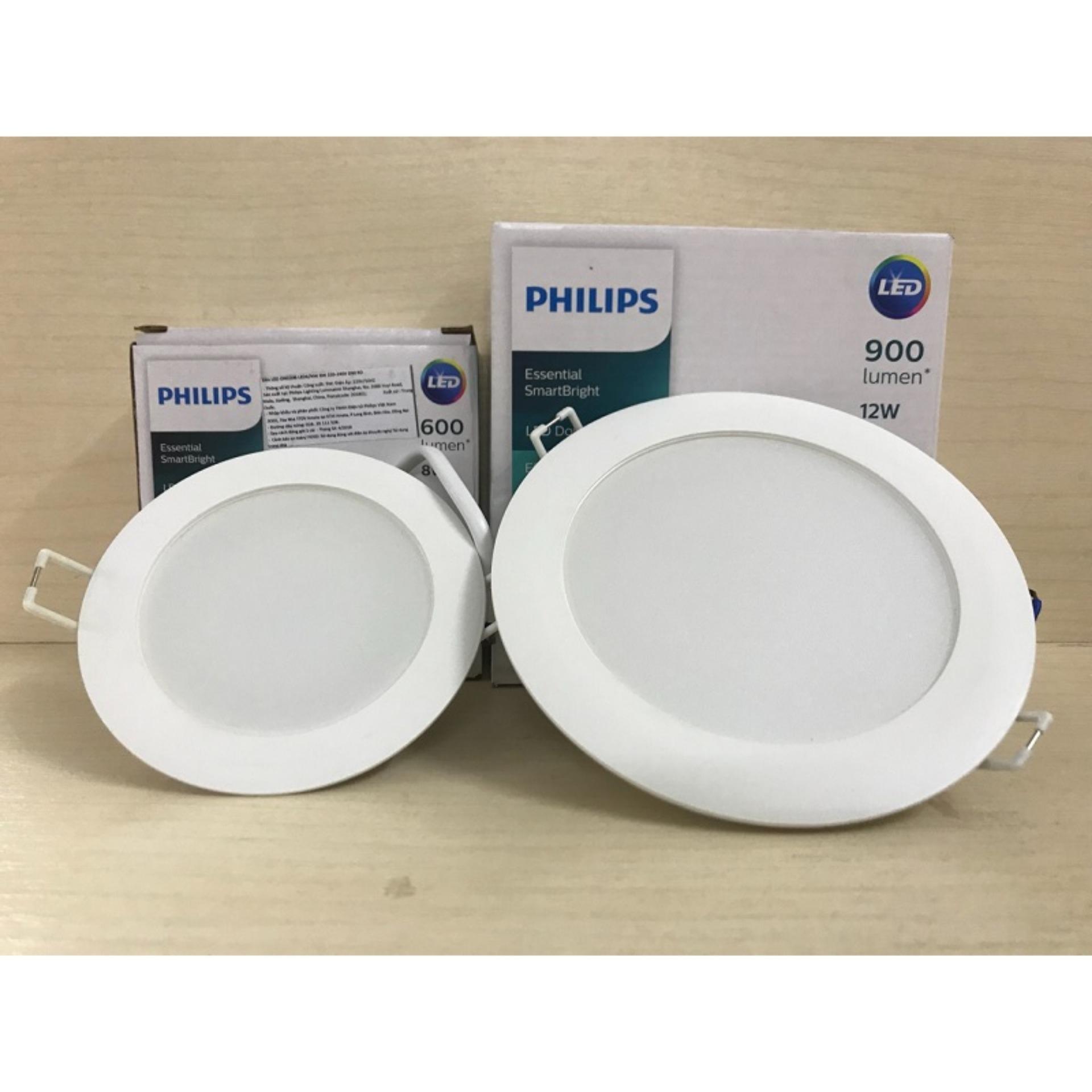 Bộ 6  Bóng đèn Philips LED Downlight âm trần DN020B 8W 6500K - Ánh sáng trắng