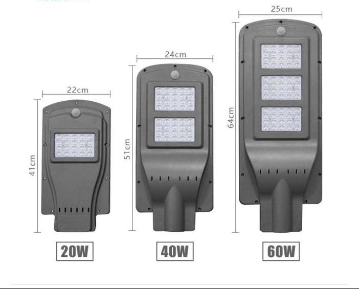 Đèn năng lượng mặt trời lắp cổng, đường, dự án JK-NLMT-ĐĐ20W