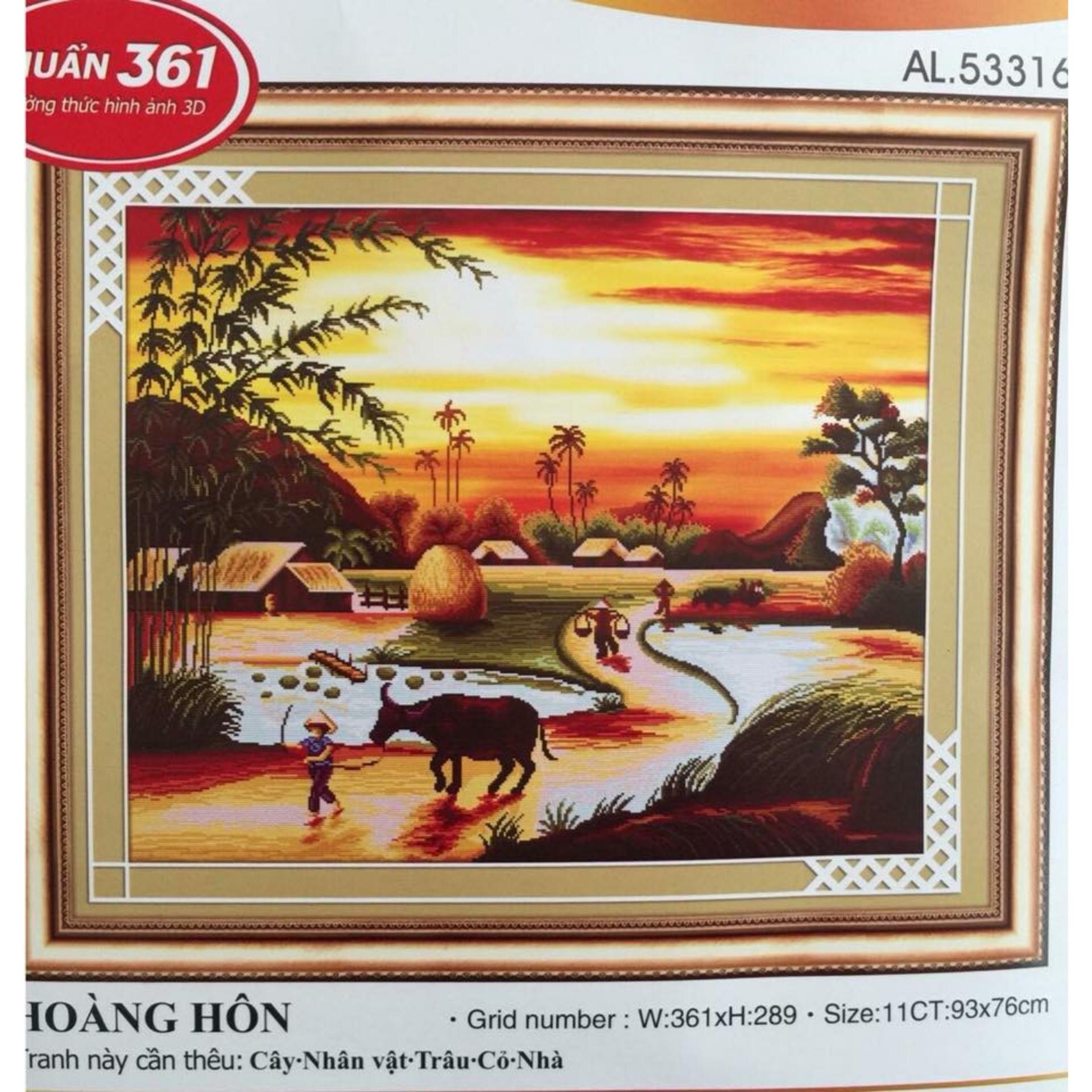 Tranh thêu chữ thập Phong cảnh việt nam AL53316-Ngọc Thịnh