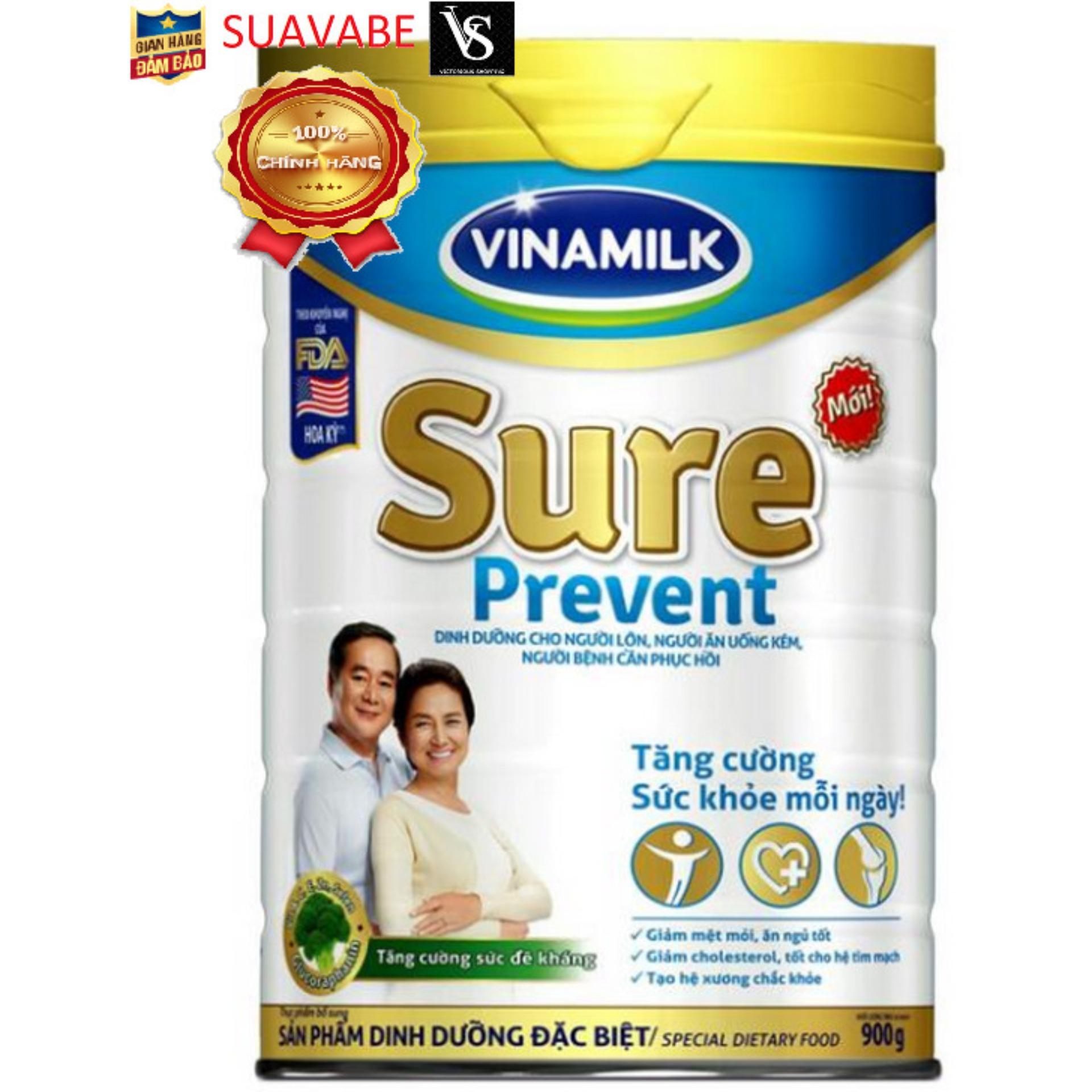 Sữa bột Vinamilk Sure Prevent Gold 900g (Hộp thiếc)