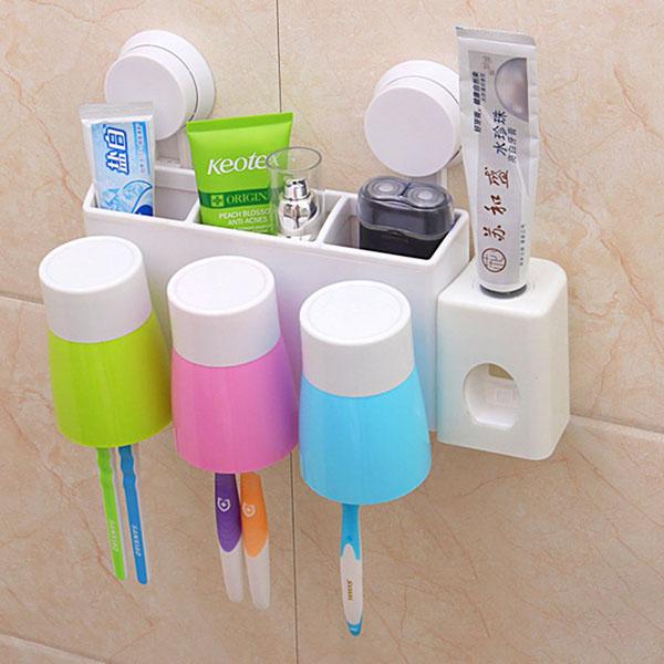 Dụng cụ nhả kem đánh răng tự động kèm 3 cốc