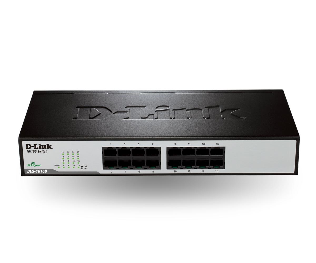 Hub D-Link 16 cổng DES 1016D Chính Hãng