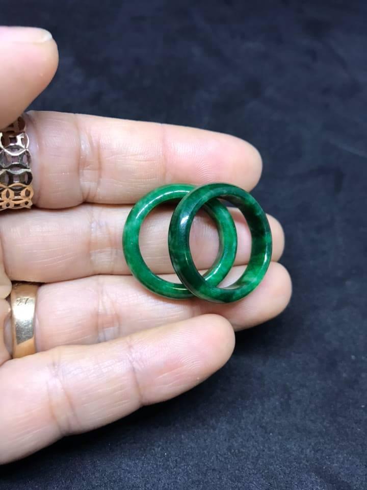 COMBO 2 NHẪN CẨM THẠCH XANH LÁ