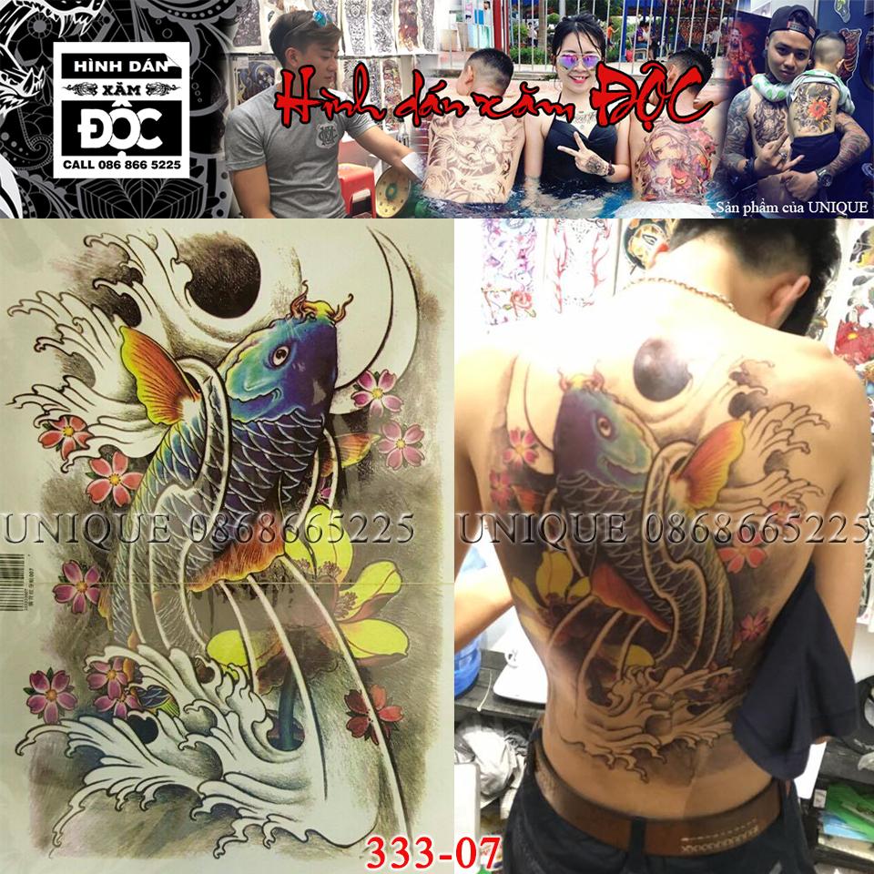 UNIQUE - Tattoo Sticker 36x48cm CA CHEP VUON SEN