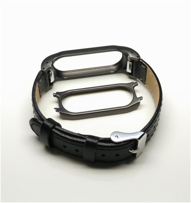 Dây đeo Da Mijobs thay thế dành cho Miband 2 (Màu Nâu)