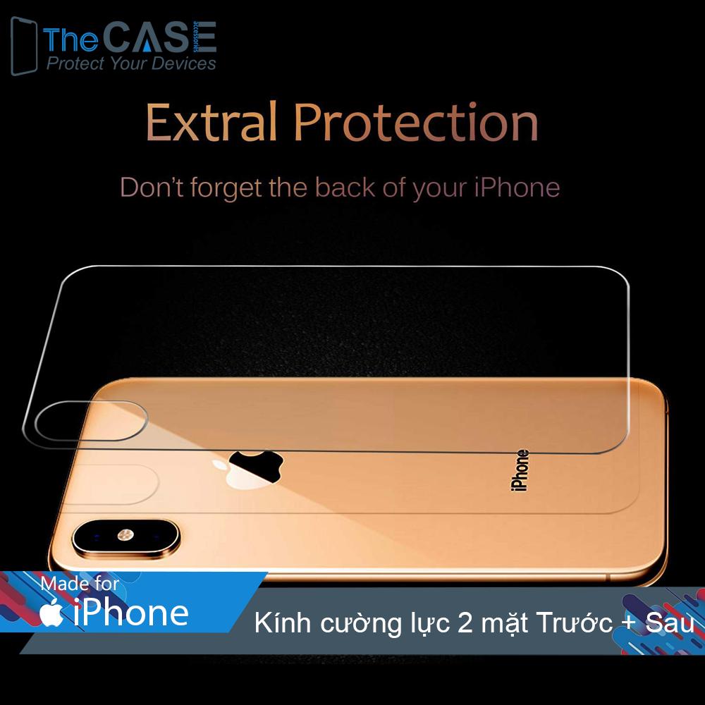 Cường Lực trong suốt 2 Mặt Trước Và Sau iPhone XS Max (The Case)