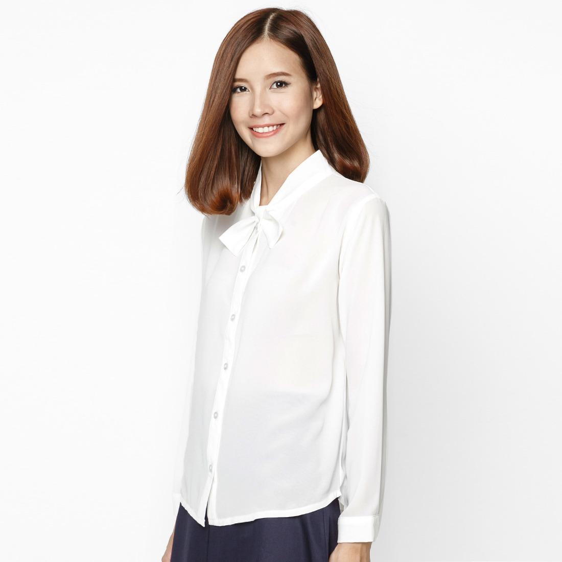 Áo sơ mi thắt nơ