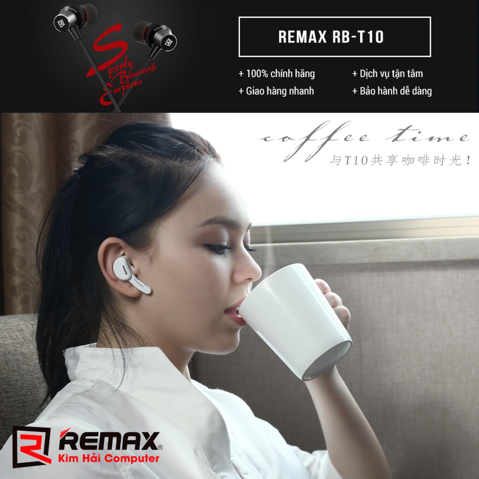 TAI NGHE BLUETOOTH V4.1 REMAX RB-T10 (Trắng) - Kim Hải Computer