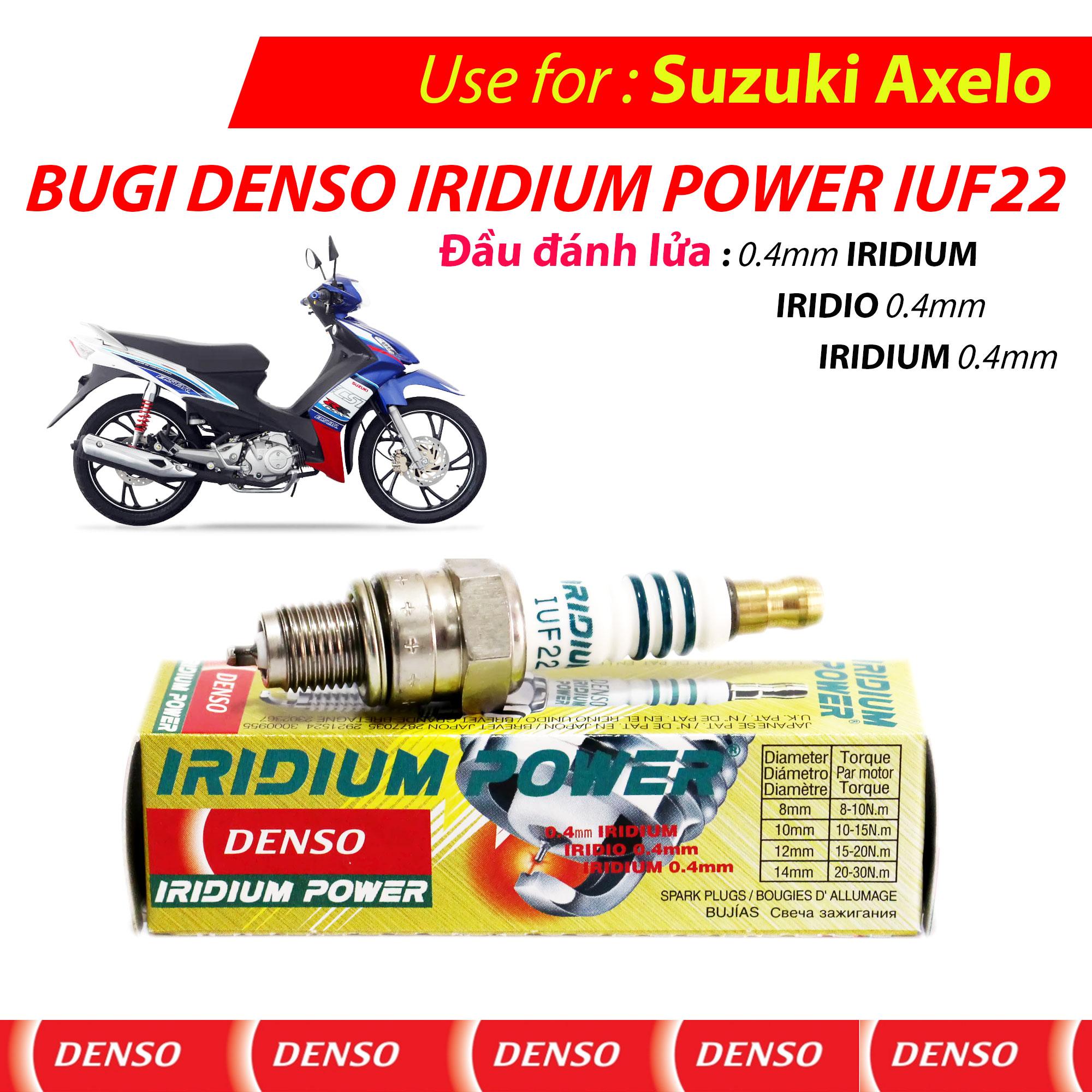 [HCM]Bugi IUF22 Suzuki Axelo - DENSO IRIDIUM POWER