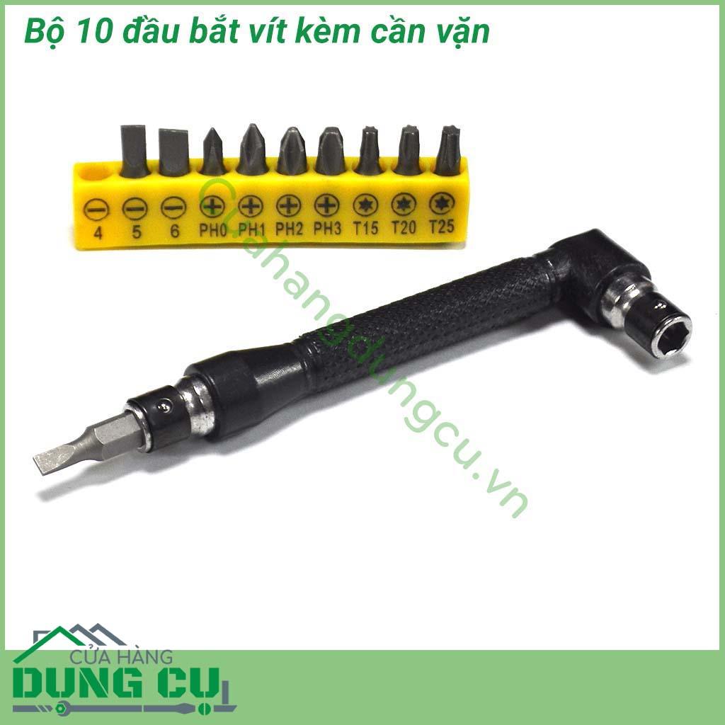 Bộ đầu vặn vít kèm cần vặn