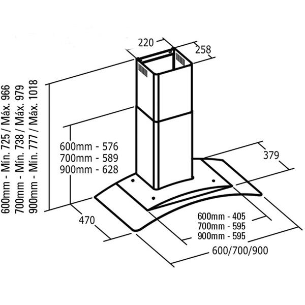 Máy Hút Mùi Cata C GLASS 700 (Miễn phí vận chuyển)