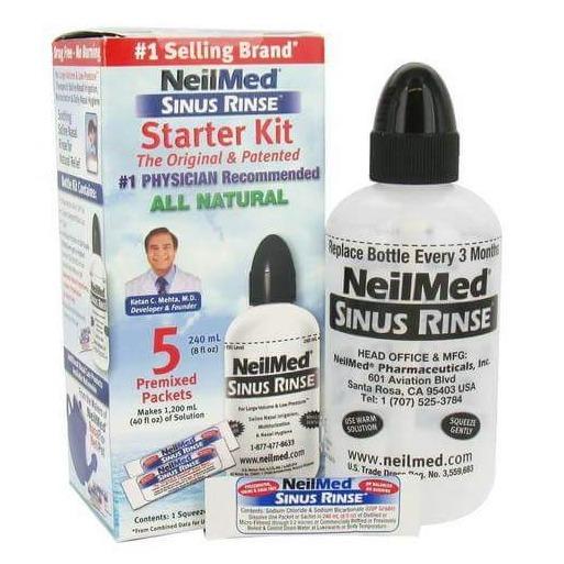 Bình rửa mũi NeilMed Sinus Rinse cho người lớn - (kèm 5 gói muối) (240ml)