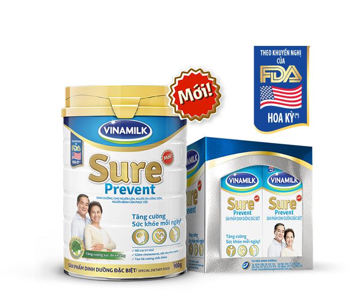 Sữa dành cho người lớn Vinamilk Sure Prevent 900g