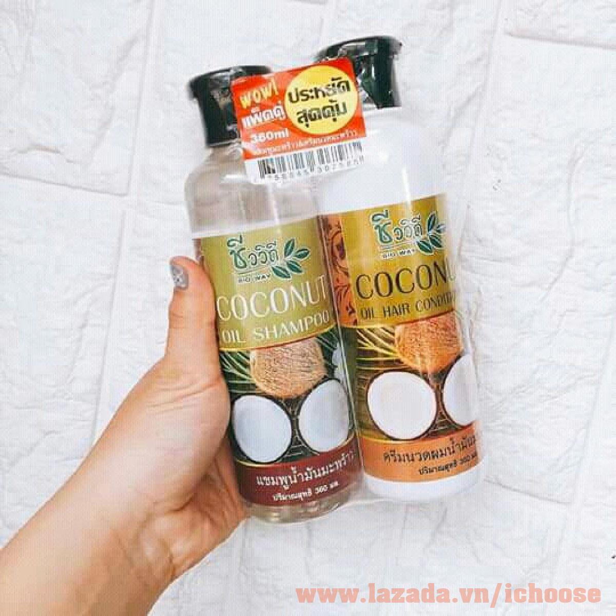 [HCM]Dầu gội - dầu xả dừa non Coconut Bioway Thái Lan [ QUÀ TẶNG ]