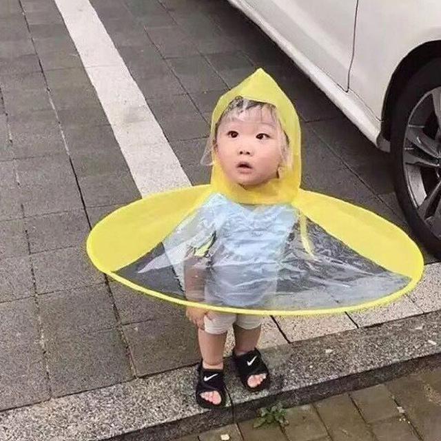 Áo mưa nón siêu kute cho bé