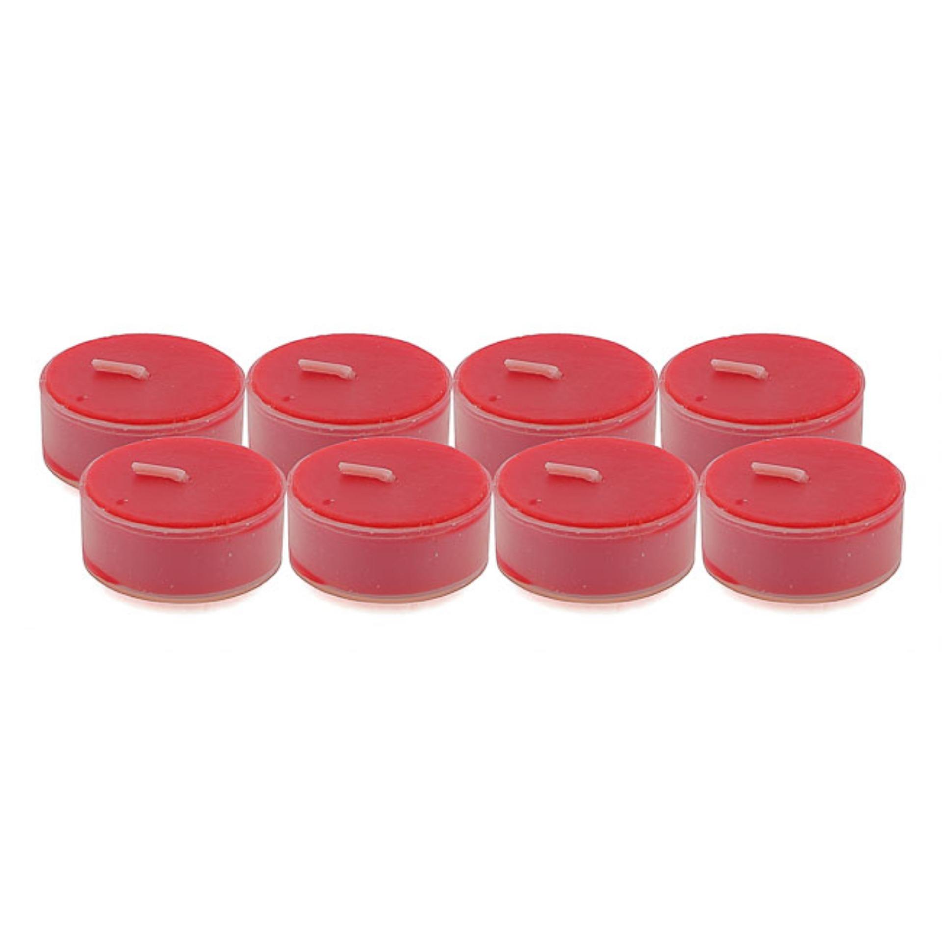 Bộ 6 hộp nến tealight thơm đế nhựa (8 nến/hộp) NQM FtraMart (Đỏ)