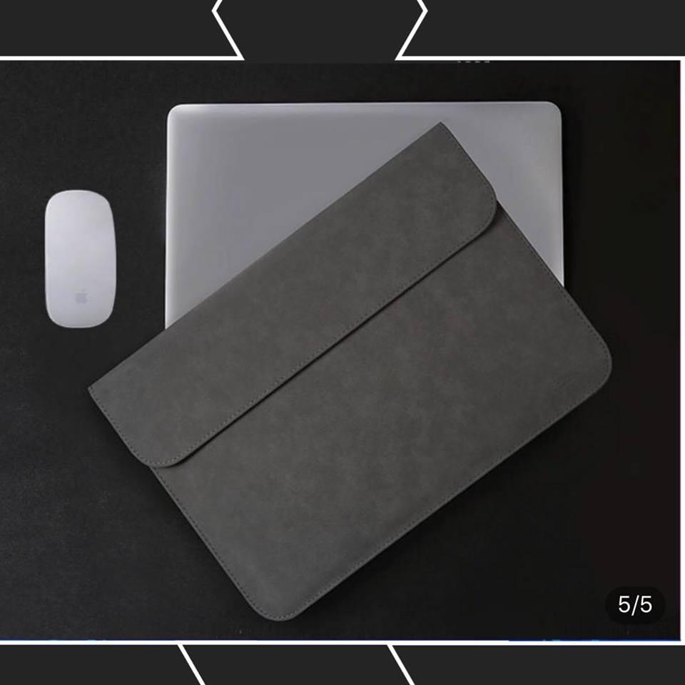 Bao da chống sốc cho macbook, laptop ipad surface kèm ví đựng sạc chuột