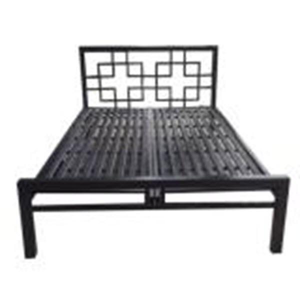 Giường  sắt hộp kiểu gỗ DT14