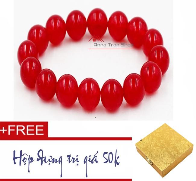 [HCM]Vòng tay đá thạch anh đỏ 8ly HN12