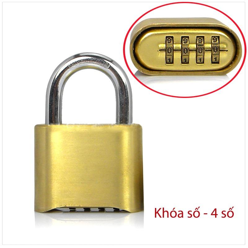 Khóa số chống trộm D5061, loại 4 số có thể thay đổi được mã số