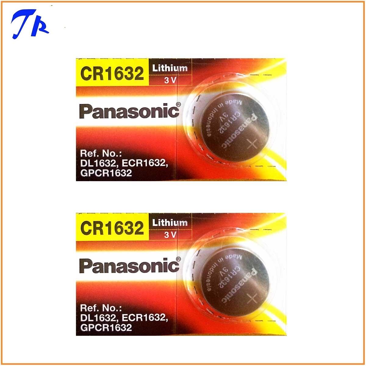2 viên Pin CR1632 Panasonic lithium 3v pin điều khiển remote