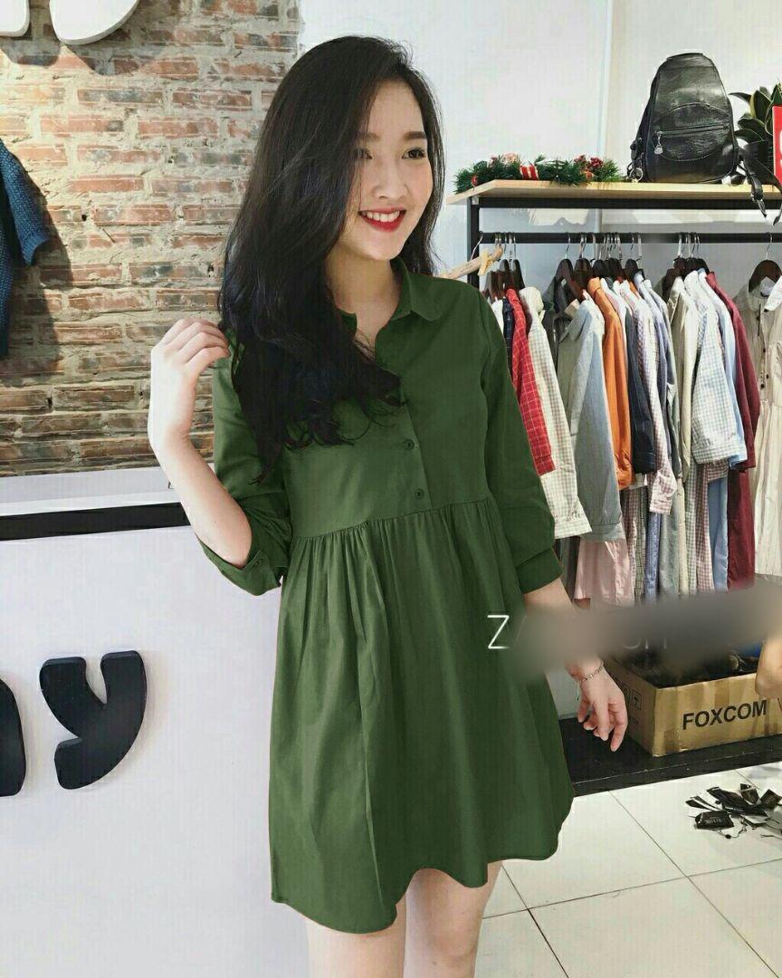 [HCM]Đầm sơ mi siêu xinh D798